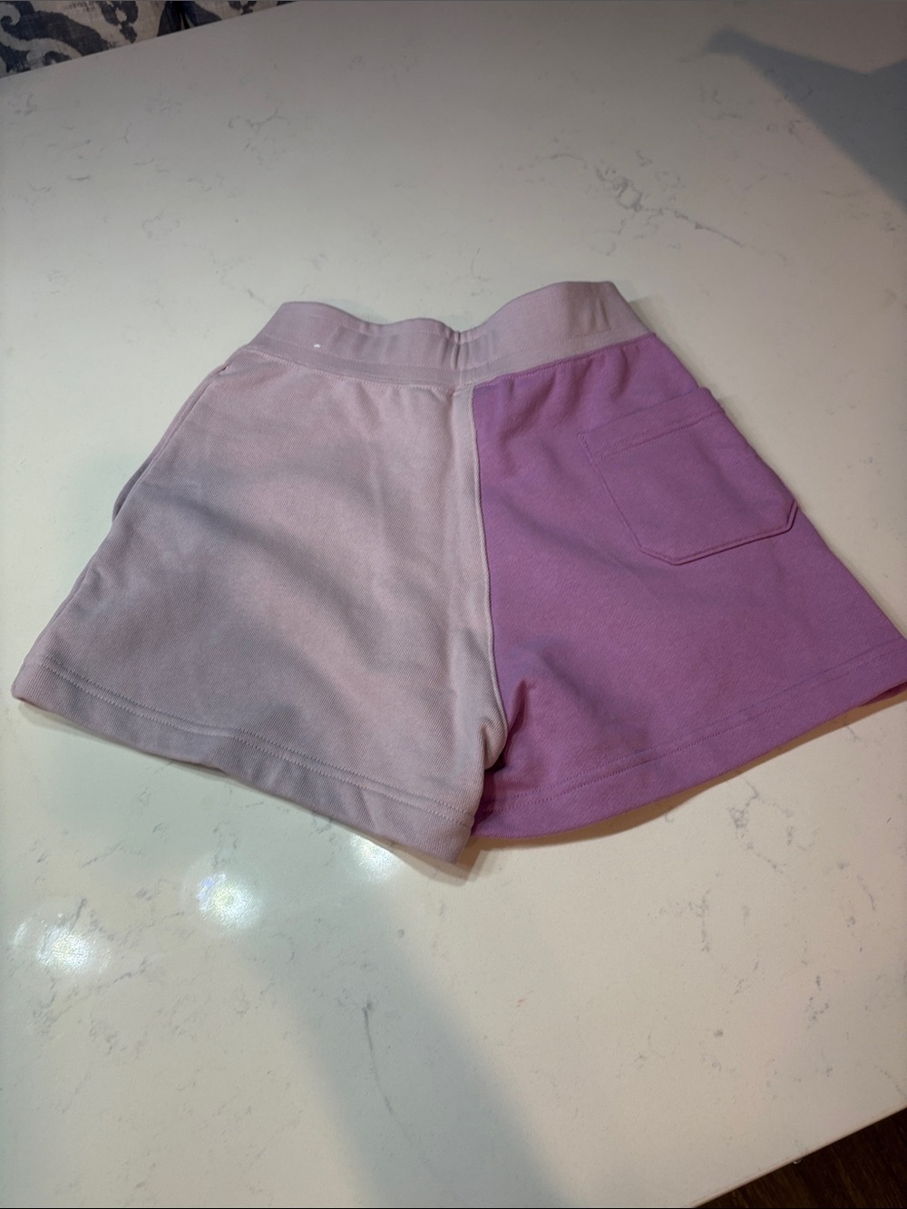 Jordan Two-Tone Lilac and Light Pink Women's Shorts - Picture 3 of 3